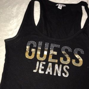 Black guess tank top